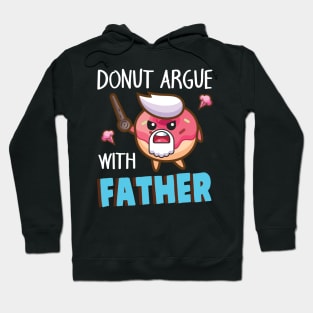 Pirate Donut Argue With Father Daddy Dad Papa Son Daughter Hoodie